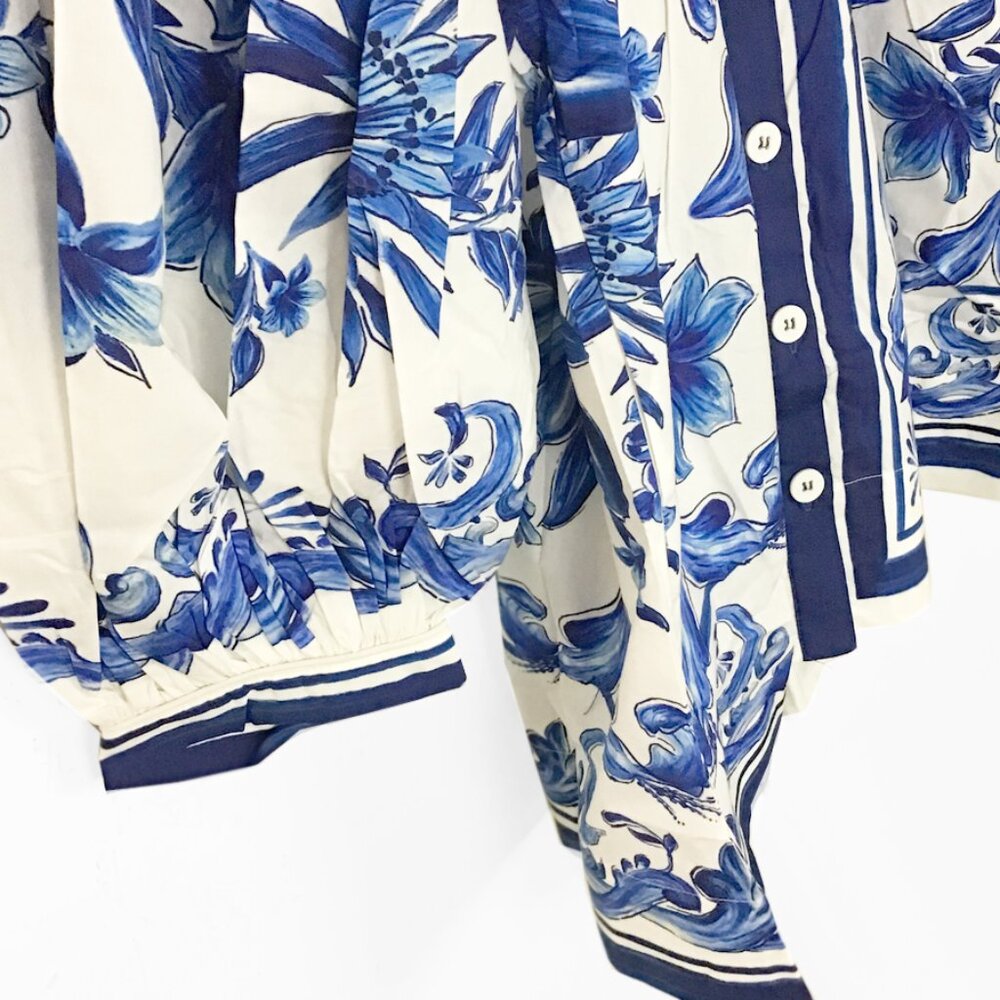 Farm Rio Off-White Garden Tiles Mini Dress - Picture 9 of 16